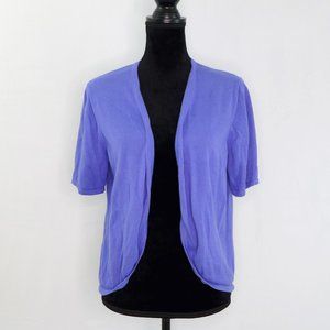 Coldwater Creek Shrug sweater Vioet LARGE